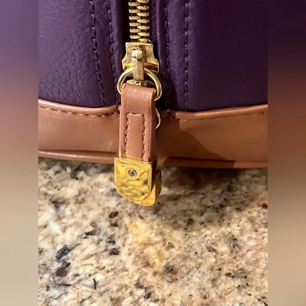 NWOT Joy & Iman Split Leather Timeless Handbag